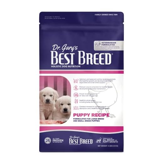 Best Breed Puppy Diet Made in USA [Natural Dry Puppy Food for Large Breed and Small Breed Puppies]- 4lbs.