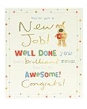 Boofle Carte de vœux pour un nouveau travail - Carte de félicitations et de nouveaux emplois