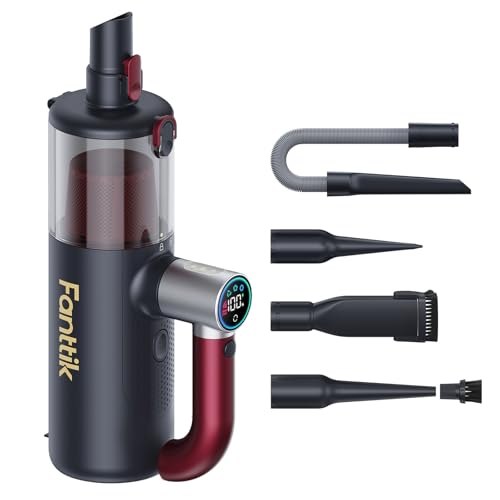Image of Fanttik Cruise V11 APEX Handheld Vacuum Cordless, 4-in-1 Vacuum Cleaner for Pet, AxLoop 180 Rotatable Handle, LED Touch Screen, 3 Suction Modes for Home Corners, Couches, Crevices