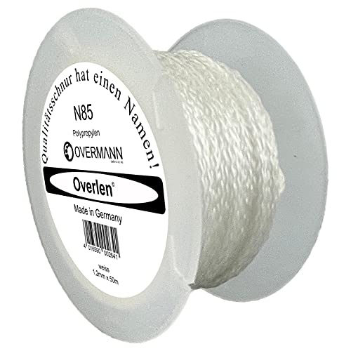 Overmann 008501200100500AA Línea de Albañilería Trenzada Normal Polipropileno N 85 1.2 mm 50 m Blanco miniatura 1