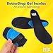 Gel Insoles, Trim-to-Fit, Shock-Absorbing Gel Pad for All-Day Comfort & Pain Relief (Mens 8-14)