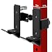Yes4All J-Hooks Barbell Holder for Power Rack - Fit 2x2, 2x3, 3x3 Square Tube (Pair) (Black - J-Hook 3x3)
