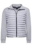 Código Superdry Superdry Mountain Hybrid Bomber Cárdigan Sudadera, Gris, XL para Hombre