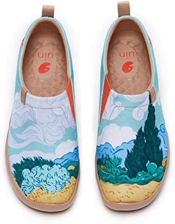 UIN Women’s The National Gallery Collaborative Collection Art Painted Travel Loafers Shoes