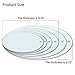 WEKEOT 28 Inch Round Glass Table Top Thick Tempered Glass Round Table Top Glass Dining Table Replacement Protector Bevel Polish Edge for Living Room Patio Table Tops Indoor Outdoor Use
