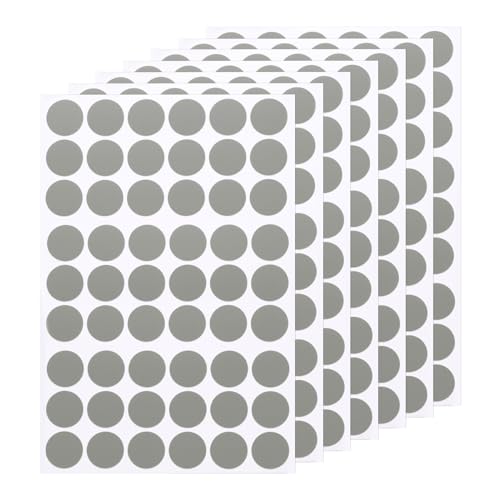 uxcell 7 Sheets/378PCS Self Adhesive Screw Hole Stickers, 2.1cm/0.83
