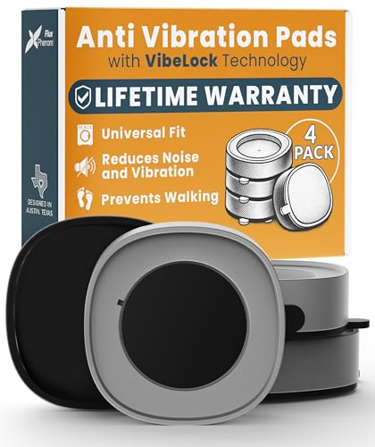 Flux Phenom Anti Vibration Pads for Washing Machine Rubber Feet 4 Pack