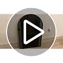 Arched Bathroom Mirror for Wall, Mirror for Vanity,30''x20'' Large Wall Mounted Mirror, Metal Frame (30''x20'', Black)