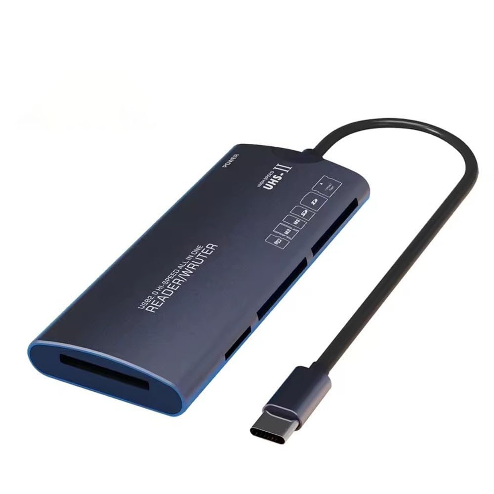Tobo 6 in 1 USB/USB C Card Reader to SD CF XD Micro TF M2 MS Card Adapter High Speed ​​Memory Card Reader for Laptop Accessories (TD-1516CC)-picture-14