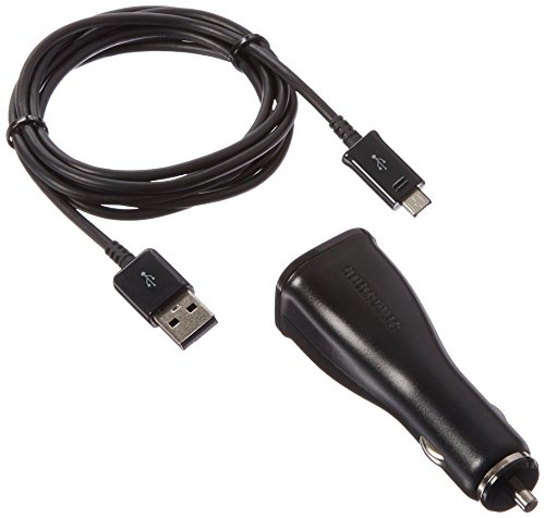 Samsung 2 Amp Vehicle Car Charger Power Adapter with Detachable Micro USB Charging Cable for Samsung Galaxy Note 2 II/N7100 - Non-Retail Packaging - Black