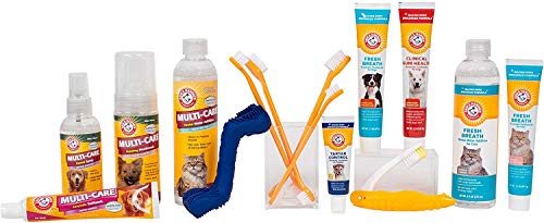 Arm & Hammer Tartar Control Dog Dental Kit, Beef Flavor, 3-Piece | Enzymatic baking soda formula with fresh mint scent, dual-sided brush, and flexible finger brush for daily home teeth care - image 7