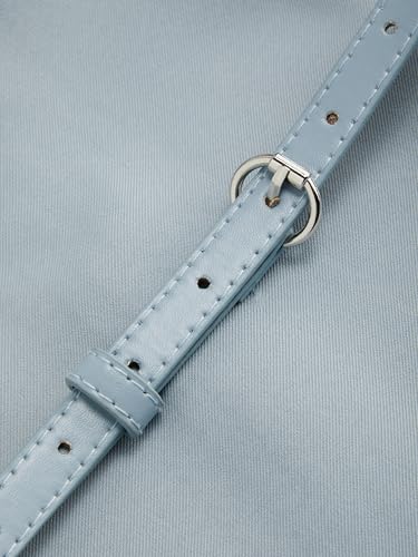 CIDER Mini Dress Sleeveless A Line Boat Neck Low Waist Elegant Party Short Belted Dresses Casual2