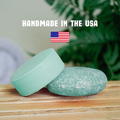 Eucalyptus Oil Shampoo And Conditioner Bar Set- Solid Shampoo And Conditioner Perfect For Travel - 100% Vegan Shampoo And Conditioner Set. Bar Shampoo And Conditioner For Hair With Invigorating Eucalyptus Essential Oil For Scalp Care. Made In Usa #TOP5
