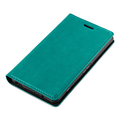 Cadorabo Book Case Compatible With Sony Xperia Z3 Compact In Petrol Turquoise - With Magnetic Closure, Stand Function And Card Slot - Wallet Etui Cover Pouch Pu Leather Flip #TOP7