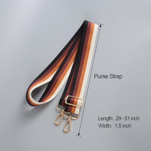Image of chushui Woven Stripe Purse Straps,Replacement Crossbody Wide Shoulder Adjustable Strap for Bag Handbags