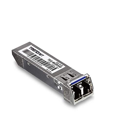 TRENDnet SFP to RJ45 Mini-GBIC Single Mode LC Module, TEG-MGBS40, Up to 40 km, Single-Mode Fiber, LC Connector-Type, Connect with a Standard Mini-GBIC Slot, Duplex LC Connector, Lifetime Protection