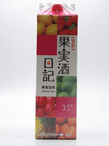 Amazon.co.jp: ニッシン 果実酒日記 ホワイトリカー 紙パック 35度