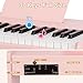 Kids Keyboard, 37 Keys Digital for Kids, Mini Music Educational Instrument Toy, Wood for Toddlers Girls Boys (Pink)