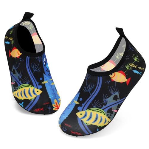 Image of ANLUKE Kids Boys Girls Water Shoes Barefoot Aqua Socks Fast Dry Beach Swim Outdoor Sports Shoes for Toddler