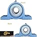 (2 Pack) SGTR Heavy Duty UCP207-20 Pillow Block Bearing, 1-1/4 inch Bore, Special Safety Seal, Industrial Grade, Self-Alignment, Chrome Steel Bearing Units, Solid Cast Iron Units