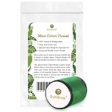SunGrow Moss Cotton Thread, 20 Meters, Dark Green Color Similar to Willow Moss, Dissolves Eventually, Securely Attaches Floating Plants