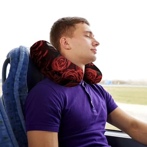 Almohada en forma de U de espuma viscoelástica portátil miniatura 7
