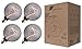 Produktbild greenandco 4x Vintage Design LED Lampe zur Stimmungsbeleuchtung | dimmbar | E27 G125 | 4,9W 100lm | smoke | 1800K extra warmweiß | 320° | 230V | flimmerfrei