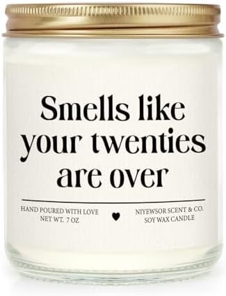 Niyewsor 30th Birthday Gifts for Women Men, 30th Birthday Candle