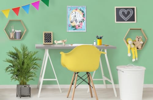 CreArt Kids 18x24cm Licorne fleurie dès Kit de peinture par numéros Numéro d'Art 25834 Ravensburger - vue 5