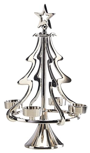 Kobolo Kerzenleuchter Kerzenhalter Weihnachtsbaum aus Metall -...