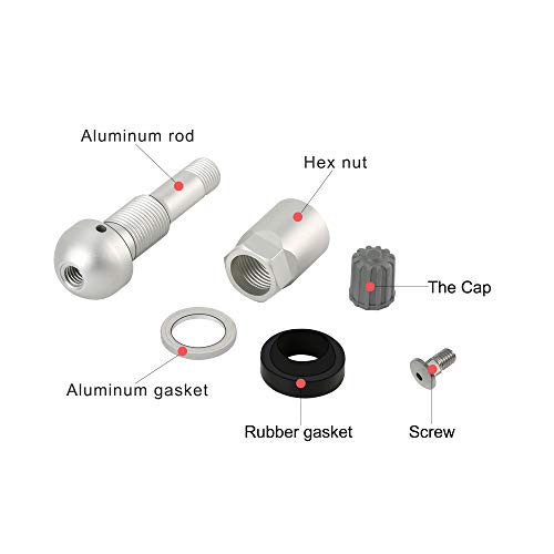 CDWTPS HLV012 TPMS Clamp-IN Valve Stem,replacement OE Car Tyre Pressure Monitoring Sensor Valve Stems pack of 4