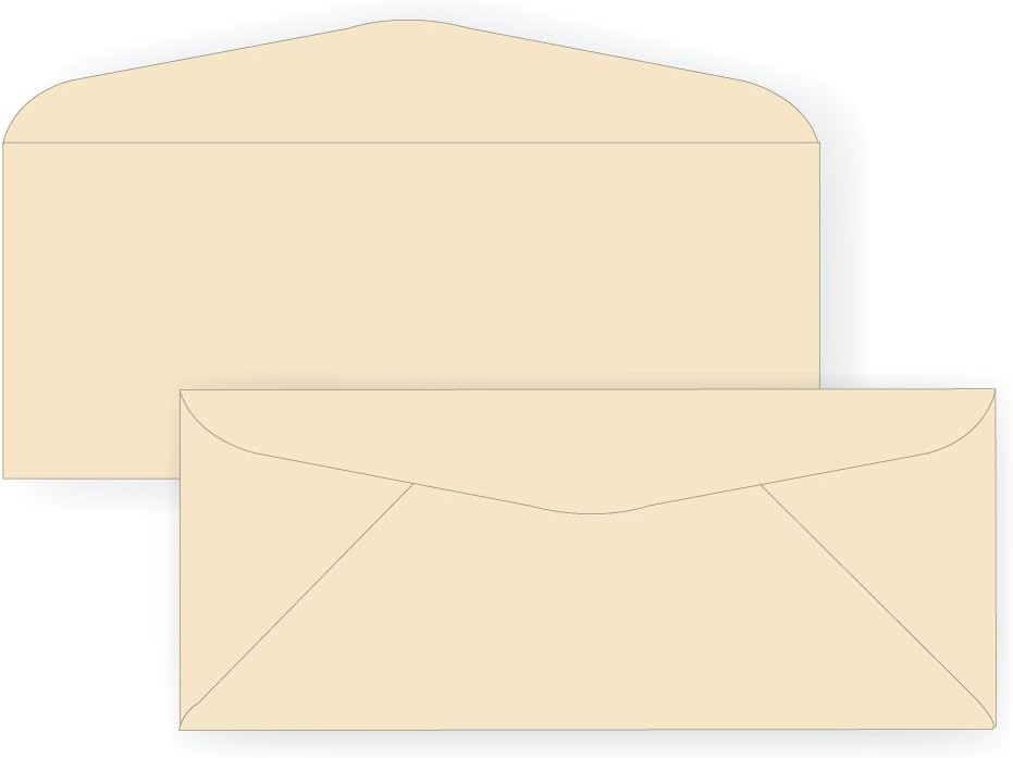 #10 Regular Envelope - Pastel - 24# Ivory (4 1/8 x 9 1/2) - Soft-hued Business Envelope Series (Box of 250)