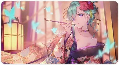 マウスパッド バーチャル VTube 八雲べに アニメ柄 オシャレ 周辺 萌えグズ ゴムベースデスクマット オフィス 超大型 快適操作性 滑り止め 傷防止 洗濯可能 耐洗い表面 耐久 レーザー&光学式マウス対応 40X75cmの商品画像（Amazon）