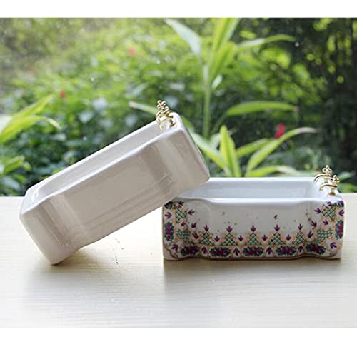 B Baosity 1/12 Ceramic White Square Bathroom Bathtub,Dollhouse Mini Bath Tub,Dollhouse Miniature Furniture Toys For Home Decor Accessory #TOP7