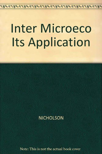 Intermediate Microeconomics and Its Application... 032427419X Book Cover
