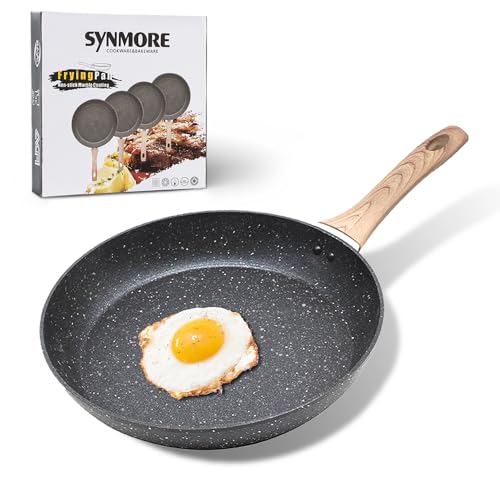 La mejor selección de Cazuelas de Teflon de esta semana. 45 SYNMORE 24cm Sartén Antiadherente Sin PFOA, Sartén Seguro y Duradero Con Revestimiento Antiadherente y Mango Ergonómico, Fácil De Limpia