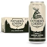 Father's Deer, Premium Natural Spring Water (Still), 12-Pack (16oz Cans), Canned Spring Water, Naturally Alkaline, Natural Minerals, Sourced from Mount Shasta, CA.