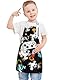 WERNNSAI Kinderschürze - Spiel Wasserdicht Polyester Schürzen für Kinder Jungen mit Verstellbarem Gurt und Tasche Küche SchürzenKochen Backen Malen (11-15Jahre)
