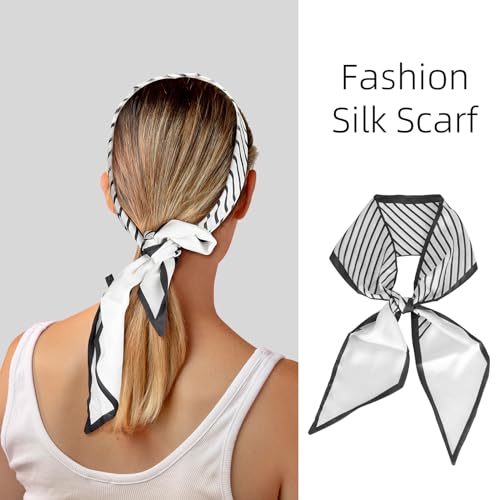 Long Silk Like Head Scarf Women's Fashion-Scarf Bags for Women Handbag Scarfs Band Hair Neck Scarves Fashion Gifts3