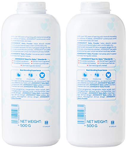 Johnson's Baby Powder Regular 500Gr / 17.6Oz (Pack Of 2) #TOP1