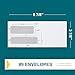 EnDoc 500#9 Double Window Envelopes Self Seal, 3 7/8 x 8 7/8