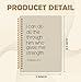 KRHFG Neutral Christian Spiral Notebook, Philippians 4:13 Bible Verse Journal, Religious Scripture Journals for Writing, Bible Notebooks for Note Taking, Church Notes Journal, 5.5x8.3 Inch