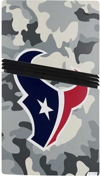 Skinit Decal Gaming Skin Compatible with PS5 Pro Console - Officially Licensed NFL Houston Texans Camo Design