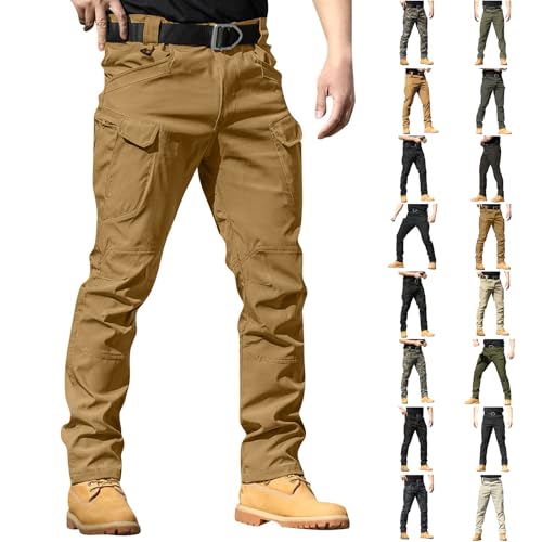 Tactical Pants for Men Relaxed Fit Stretchy Work Pants Baggy Cargo Camo Pants Flex Carpenter Pant Multi Pockets4