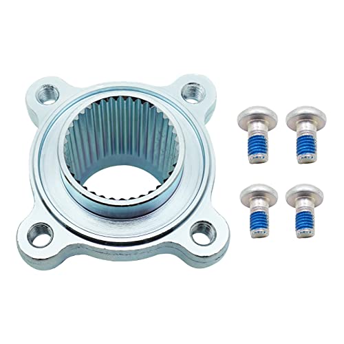 M MATI Rear Brake Rotor Disc Hub Flange Holder & Bolts for Yamaha Banshee 350 1987-2006 Blaster 200 2003-2006 2GU-25712-00-00 90109-08789-00 by M MATI - Used condition - Image 3