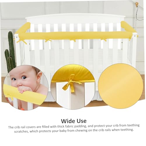 Protector de cama infantil y funda para riel de cuna de bebé lavable a máquina 5