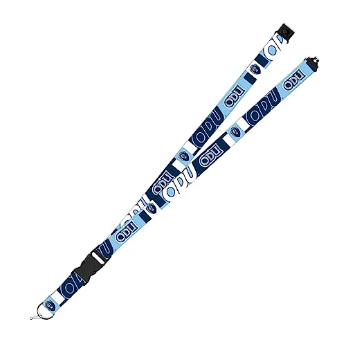 Rico Industries NCAA Old Dominion Monarchs 19" x 1" Premium Unisex-Adult Safety Breakaway Lanyard - Flash