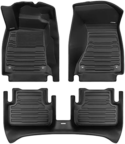 TuxMat Custom Car Mats for Audi A4 2017-2025 - Laser Measured All Weather Maximum Coverage - Full 1st & 2nd Row Set