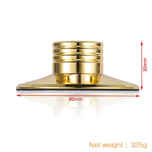 Nobsound Stb-01 Lp Vinyl Turntables Metal Disc Stabilizer Record Weight Hifi (Gold) #TOP4