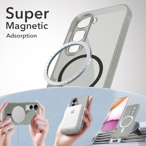 Image of Jkobi Lifetime Anti-Yellow MagSafe Compatible Clear Back Cover Case for Vivo Y400 Pro (Sleek Hard Crystal | Shockproof and Camera Protection)